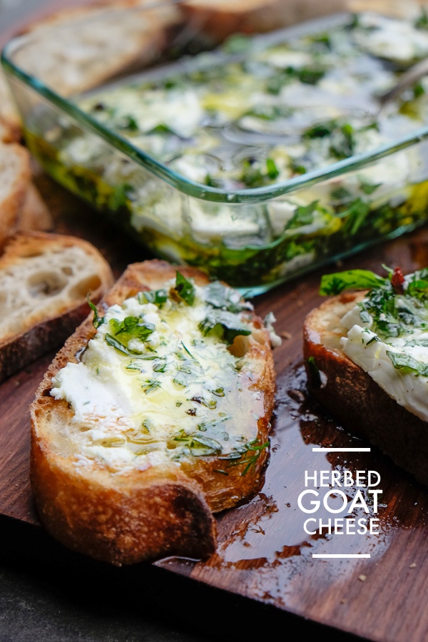 For an easy appetizer, try Herbed Goat Cheese. Recipe on Shutterbean.com
