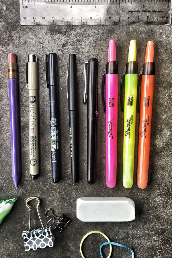 Bullet Journaling Supplies : Pens and Markers 