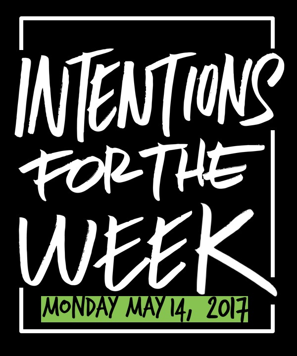 Looking to get your head in the game? Tracy from Shutterbean makes a weekly TO DO LIST called her Intentions for the Week. Here's what this week looks like: