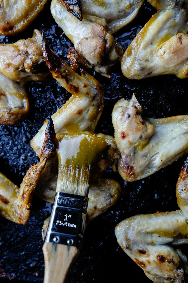 Honey Mustard Chicken Wings for a quick and easy weeknight dinner! Find the recipe on Shutterbean.com