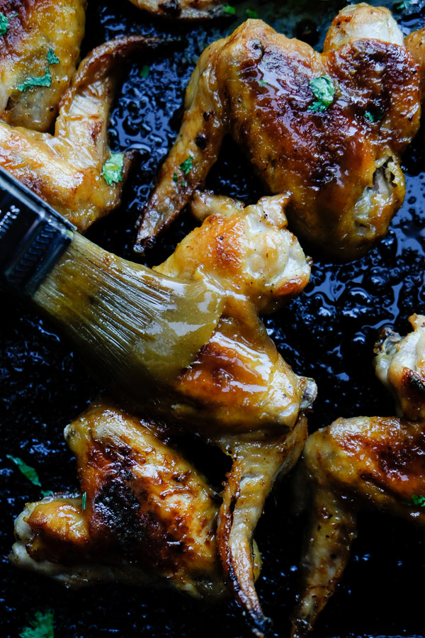 Honey Mustard Chicken Wings for a quick and easy weeknight dinner! Find the recipe on Shutterbean.com