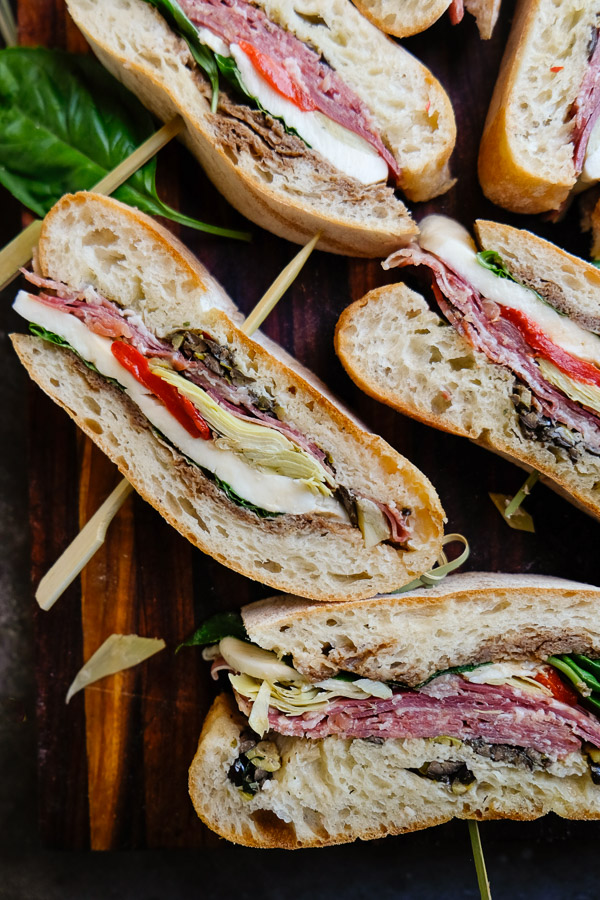 Italian Pressed Sandwiches for your Summer picnics! Find the recipe on Shutterbean.com