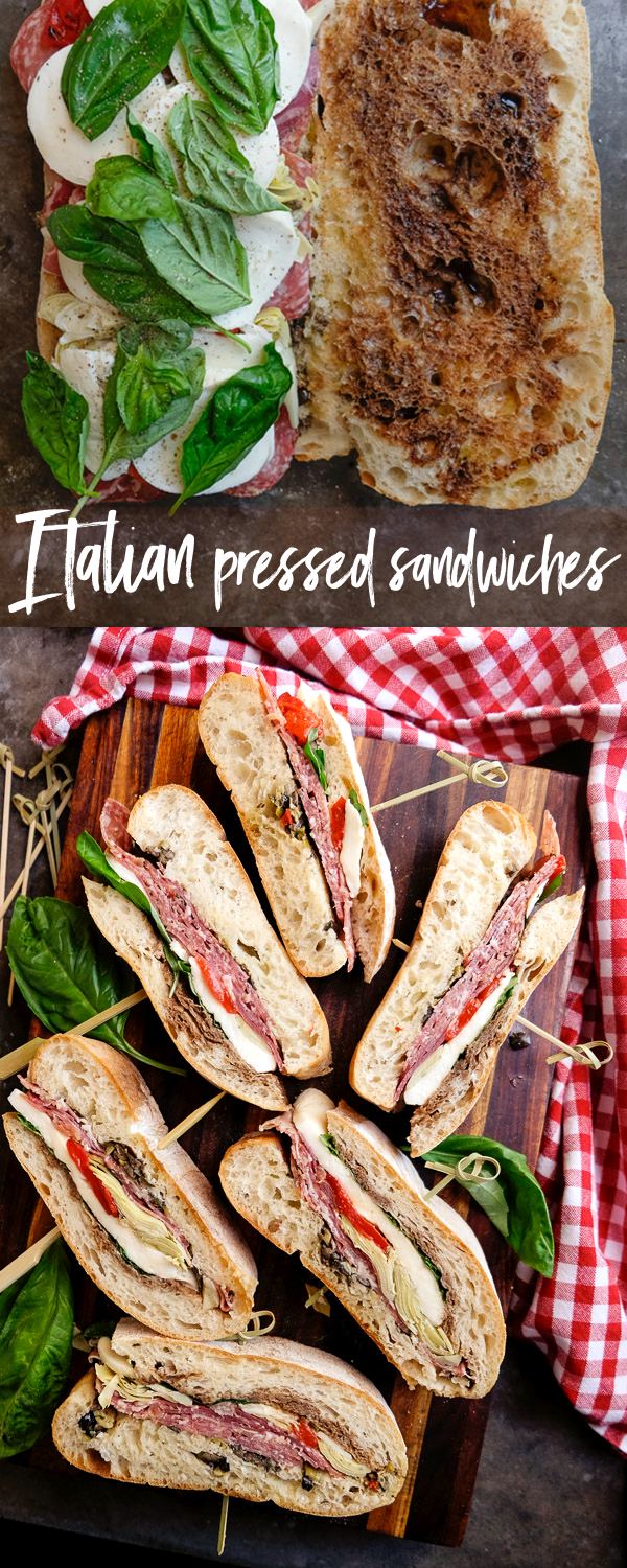 Italian Pressed Sandwiches for your Summer picnics! Find the recipe on Shutterbean.com