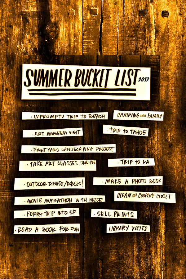 Shutterbean Summer Bucket List 2017 !!!