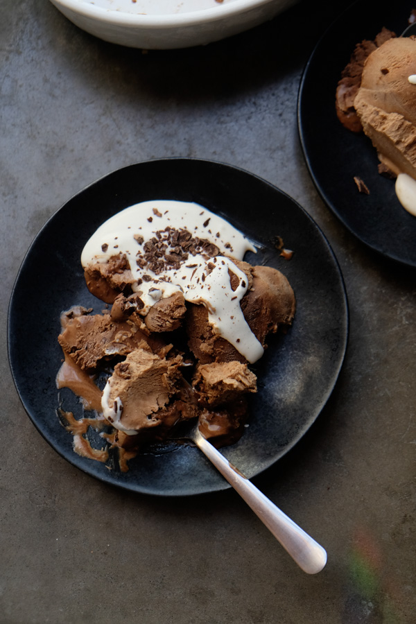 Frozen Mocha Mousse is an AMAZING frozen treat. No ice cream maker needed! Find the recipe on Shutterbean.com