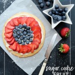 Small Batch Sugar Cookie Fruit Pizza -makes enough for 2-4 people. Recipe on Shutterbean.com