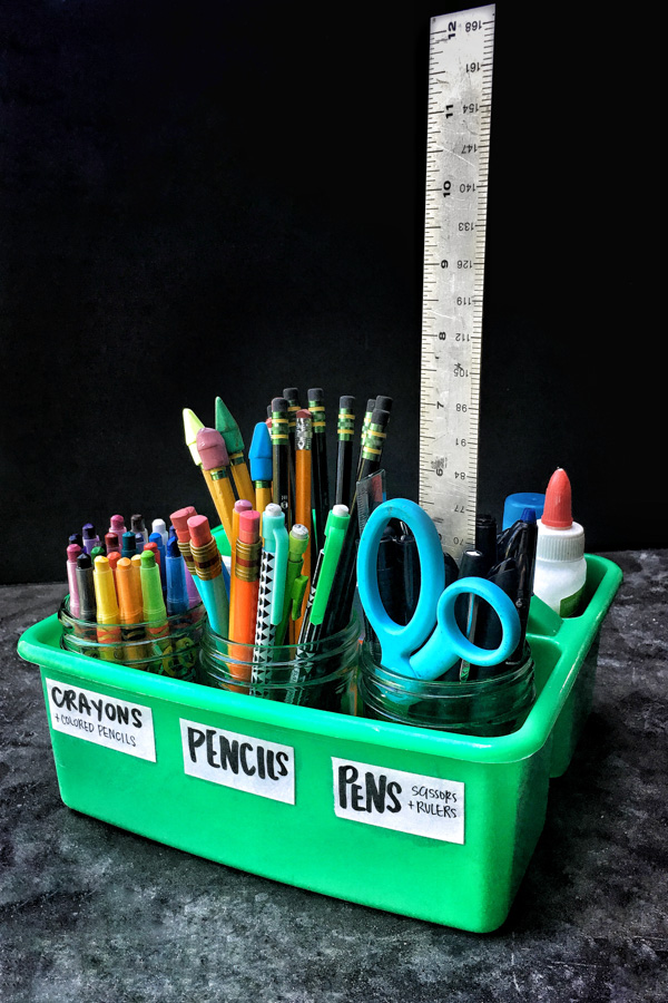 Creating a Homework Station is a great way to get yourself ready for the new school year! See more on Shutterbean.com