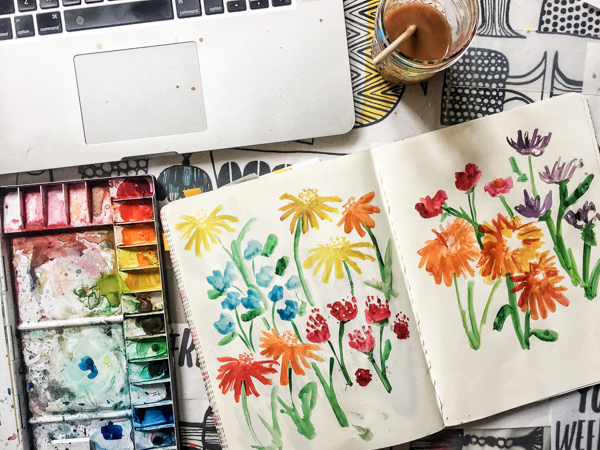 Looking to brush up on your watercolor painting? Take some Watercolor Classes with Skillshare! Tracy from Shutterbean.com shows you how fun it is!