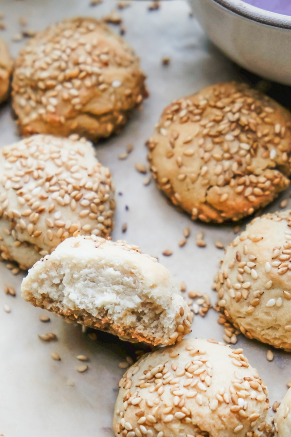 Tahini Cookies are like a grown up peanut butter cookie! Check out the recipe on Shutterbean.com