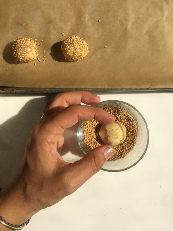 Tahini Cookies are like a grown up peanut butter cookie! Check out the recipe on Shutterbean.com