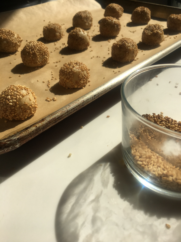 Tahini Cookies are like a grown up peanut butter cookie! Check out the recipe on Shutterbean.com