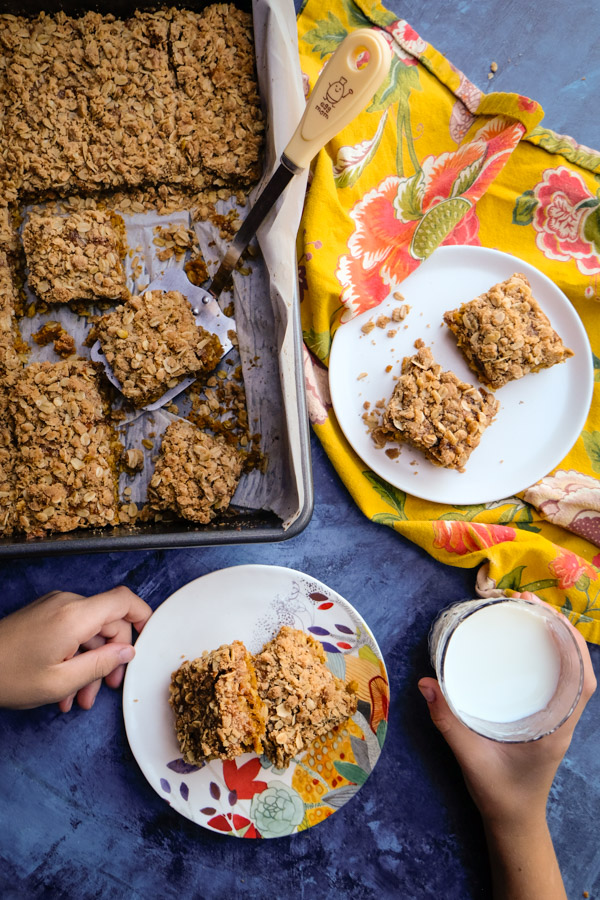 Caramel Pumpkin Oatmeal Bars