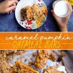 Find the recipe for Caramel Pumpkin Oatmeal Bars on Shutterbean.com!