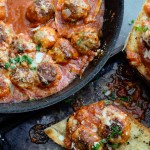 Combine the flavors of Chicken Parmesan with meatballs with this Chicken Parmesan Meatball dish! Find the recipe on Shutterbean.com