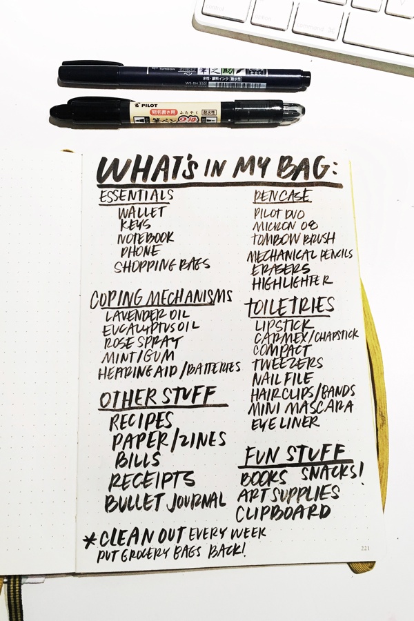 What's Inside My Bag