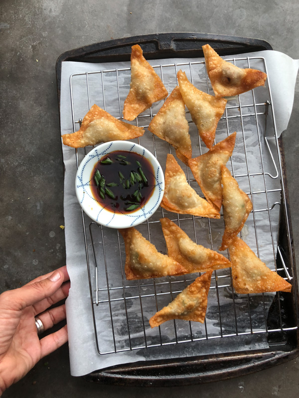 Forget takeout! Make Pork Scallion Wontons at home. They're so easy! Find the recipe at Shutterbean.com