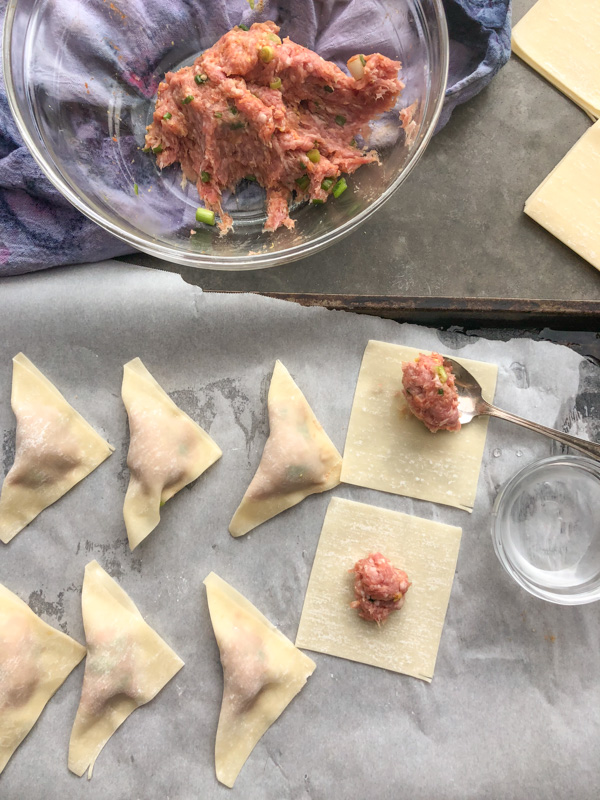 Forget takeout! Make Pork Scallion Wontons at home. They're so easy! Find the recipe at Shutterbean.com