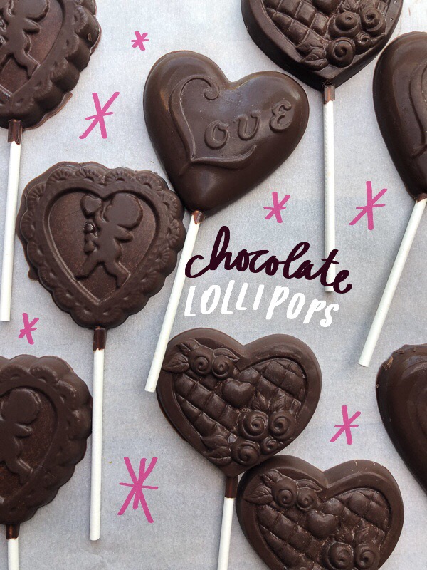 Tracy from Shutterbean shows how she makes Chocolate Lollipops! Heart shaped