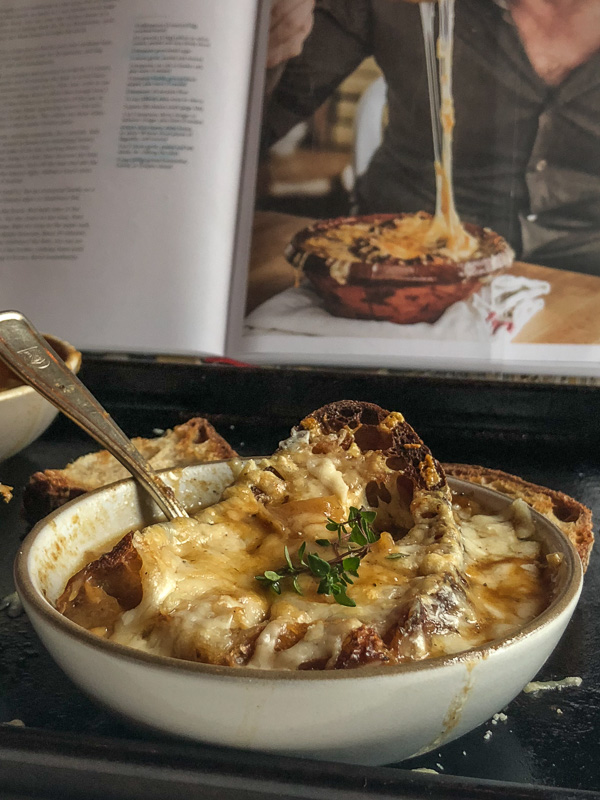 French Onion Soup made with Chicken Stock! Find the recipe on Shutterbean.com