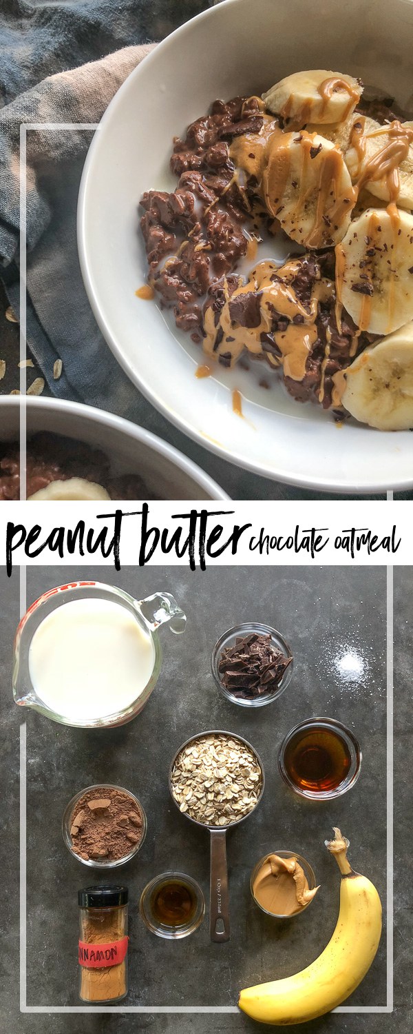 Start the morning off with a little indulgent treat! Check out the recipe for this Chocolate Peanut Butter Oatmeal on Shutterbean.com