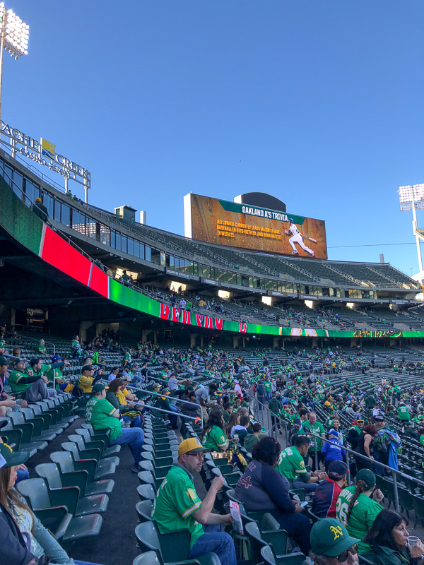 Out & About: Oakland Coliseum - more on Shutterbean.com!