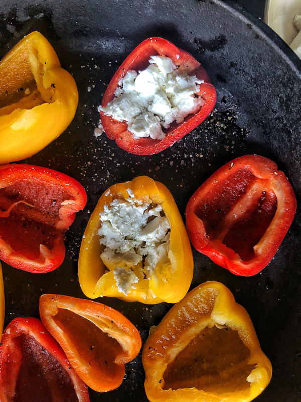 Baked Stuffed Peppers with Feta and Breadcrumbs is a vegetarian dream! Find the recipe on Shutterbean.com
