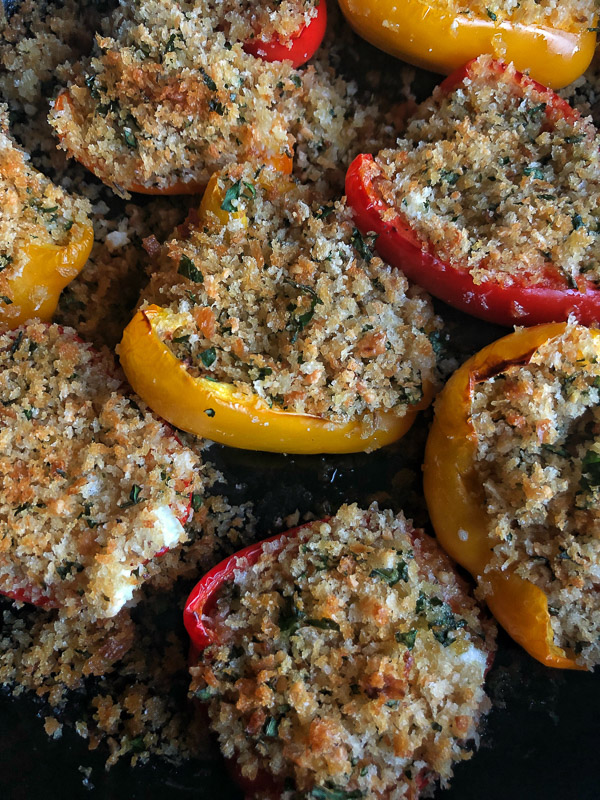 Baked Stuffed Peppers with Feta