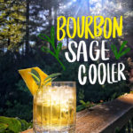 Bourbon Sage Cooler- a refreshing cocktail with just the right amount of sweetness. Find the recipe on Shutterbean.com in partnership with Nugget Markets!
