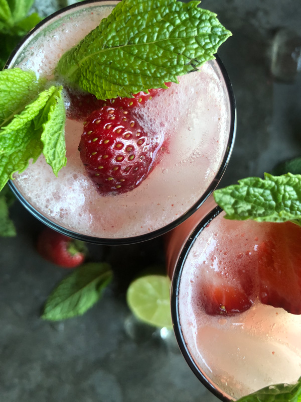 If you're looking for a refreshing non-alcoholic drink, mix this Strawberry Shrub with sparkling water! Recipe on Shutterbean.com