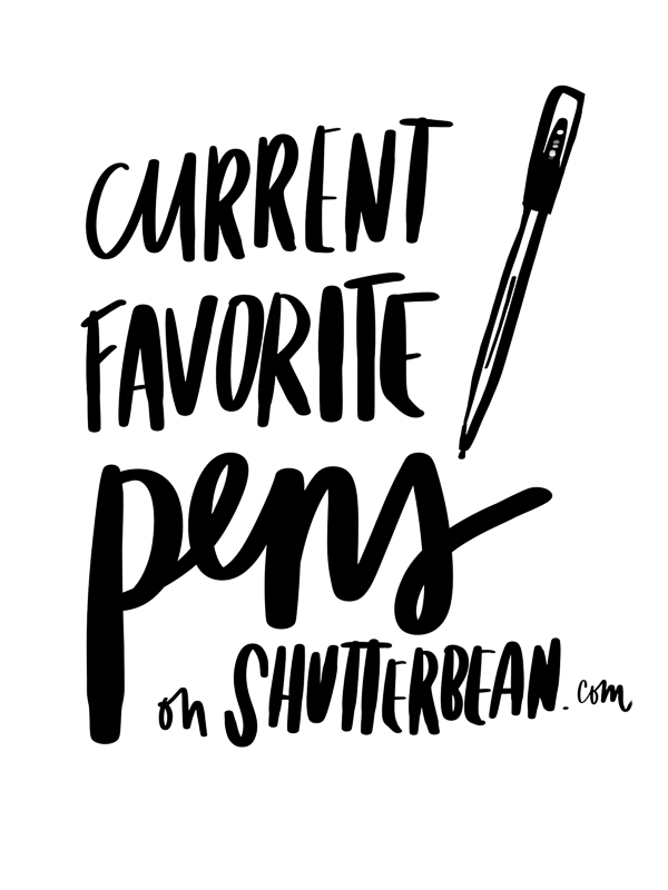 Tracy from Shutterbean shares her current Favorite Pens! See what's in her pen case!