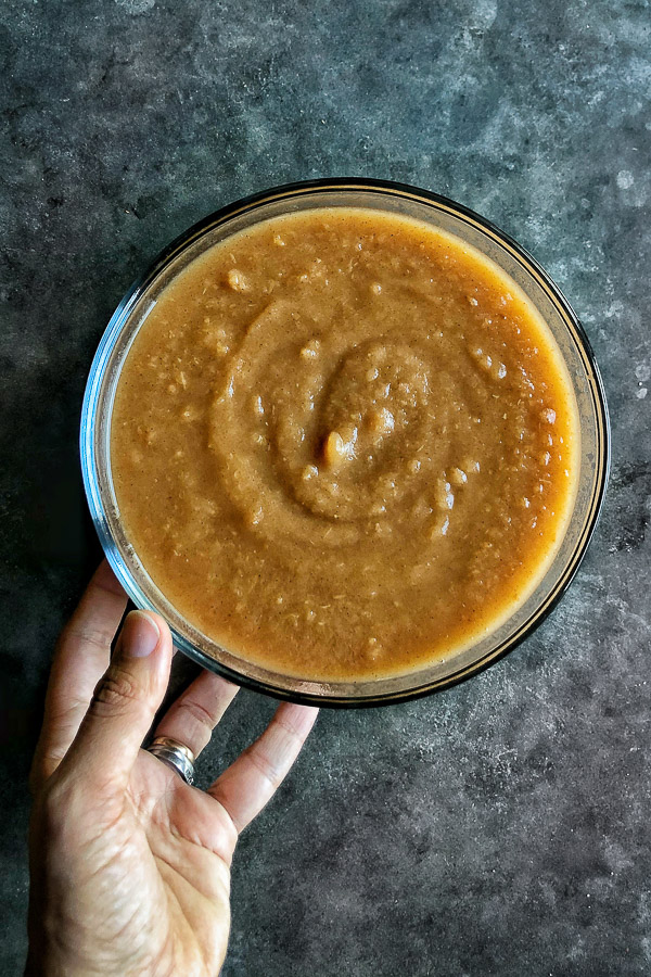 When life gives you too many apples, make Instant Pot Applesauce. It's a great addition to your meal prep arsenal. Recipe on Shutterbean.com!