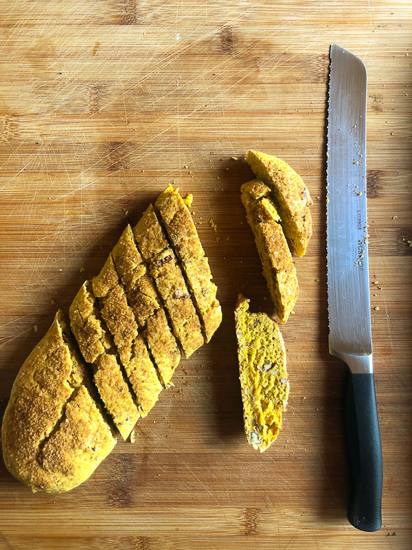 Celebrate Pumpkin season with Pumpkin Pecan Biscotti with your morning coffee! Recipe on Shutterbean.com