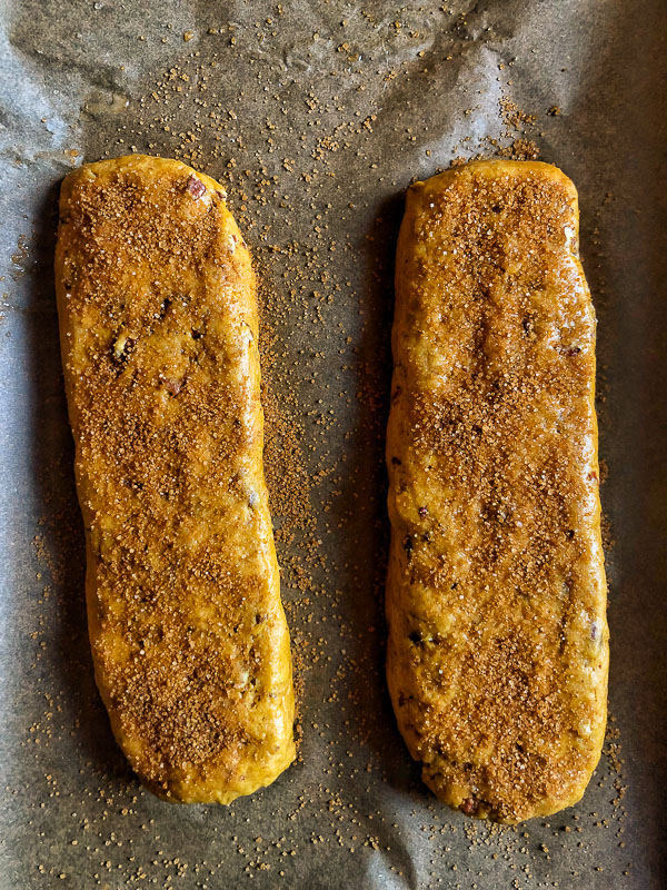 Celebrate Pumpkin season with Pumpkin Pecan Biscotti with your morning coffee! Recipe on Shutterbean.com