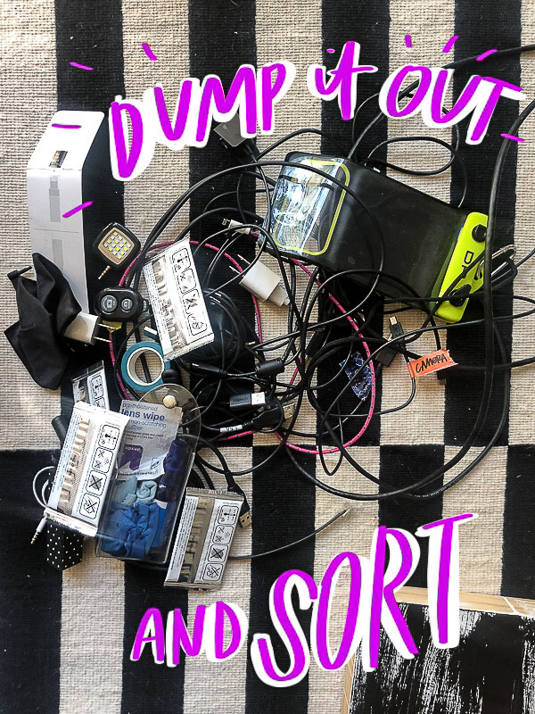 Have you ever wondered, "How Can I Keep my Cords Organized?" Tracy from Shutterbean shows you how with her resourceful cord organization system!