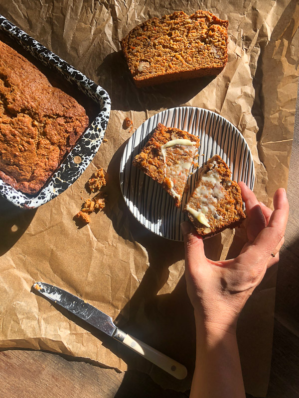 Carrot Ginger Bread is a great way to use leftover carrots. Find the recipe on Shutterbean.com