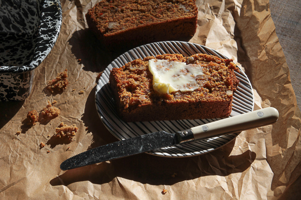 Carrot Ginger Bread is a great way to use leftover carrots. Find the recipe on Shutterbean.com