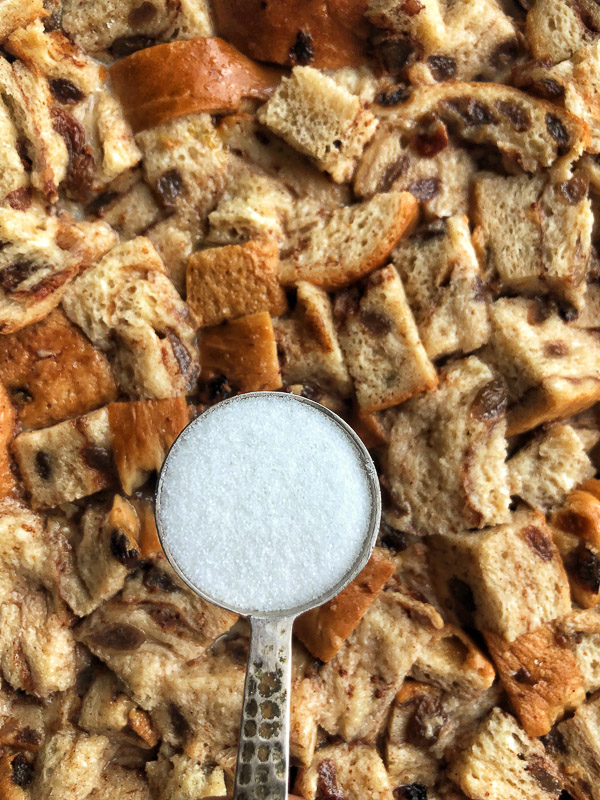 Got some leftover cinnamon raisin bread? Make Cinnamon Raisin Bread Pudding. Get the simple recipe on Shutterbean.com!