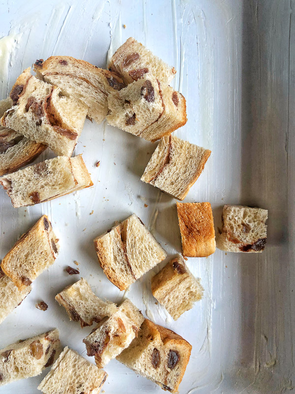 Got some leftover cinnamon raisin bread? Make Cinnamon Raisin Bread Pudding. Get the simple recipe on Shutterbean.com!