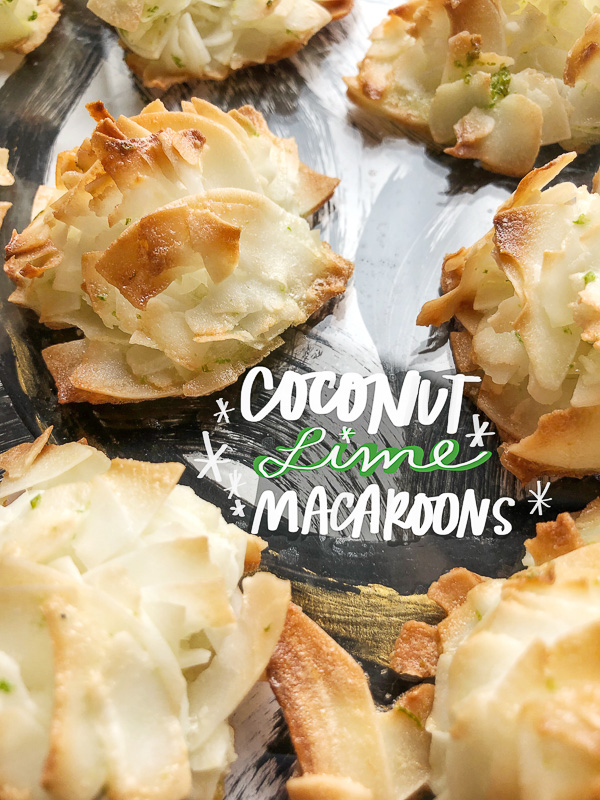 Coconut Lime Macaroons