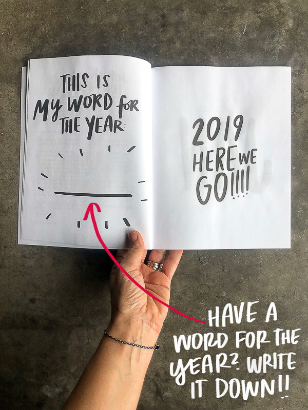 Currently 2019 Workbook by Tracy Benjamin of Shutterbean.com- A fun way to navigate the year and practice your handwriting while you do so! 