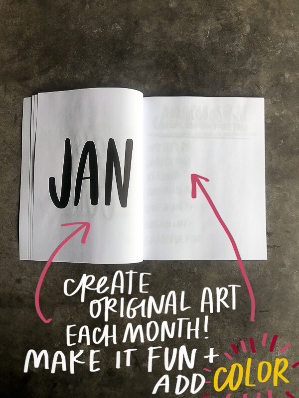 Currently 2019 Workbook by Tracy Benjamin of Shutterbean.com- A fun way to navigate the year and practice your handwriting while you do so! 