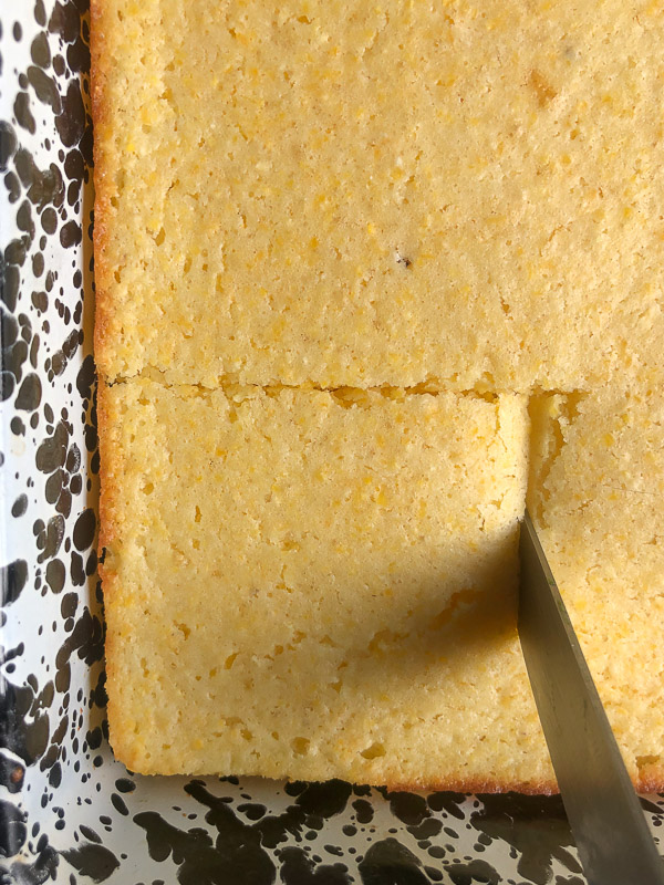 Polenta Cornbread is a meal prep staple! Great for breakfasts and snacks throughout the week, Recipe on Shutterbean.com!