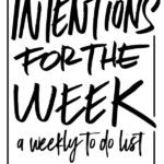 Every week, Tracy Benjamin from Shutterbean.com types up her TO DO list with her Intentions for the Week post. Check out this week's post!