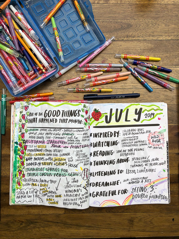 Currently July 2019 in the Currently Workbook by Tracy Benjamin of Shutterbean.com