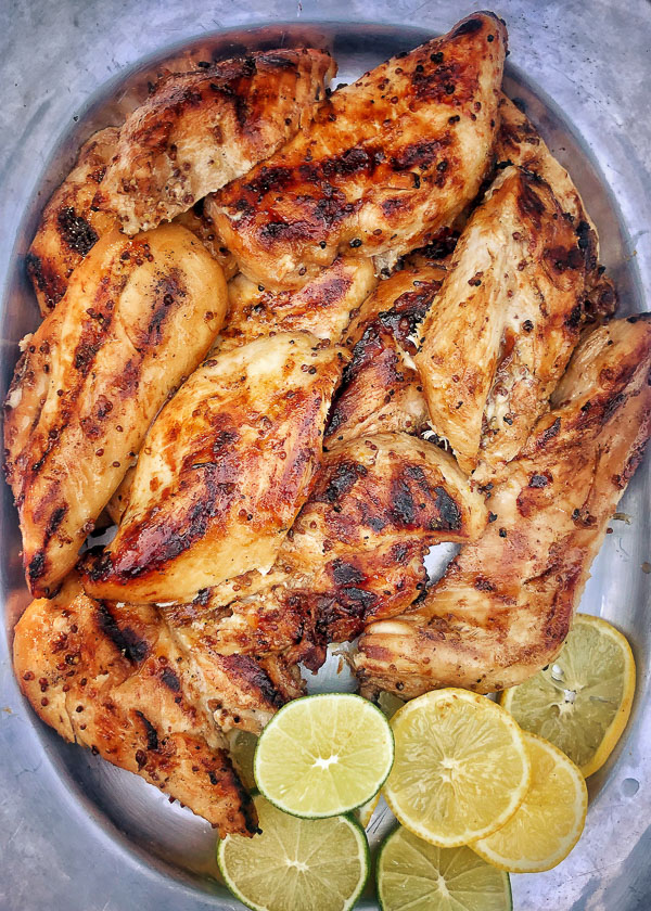 Shake up your grilled chicken game and make this Tangy Grilled Brown Sugar Mustard Chicken recipe! Find the instructions on Shutterbean.com!