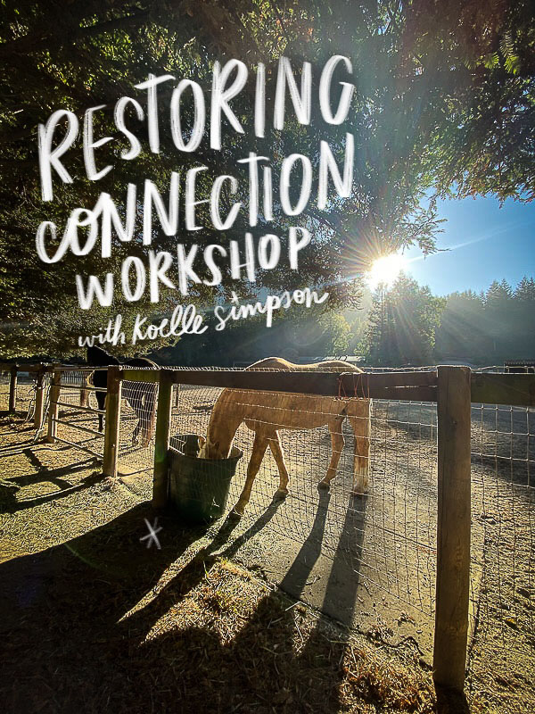 Restoring Connection Workshop with Koelle Simpson