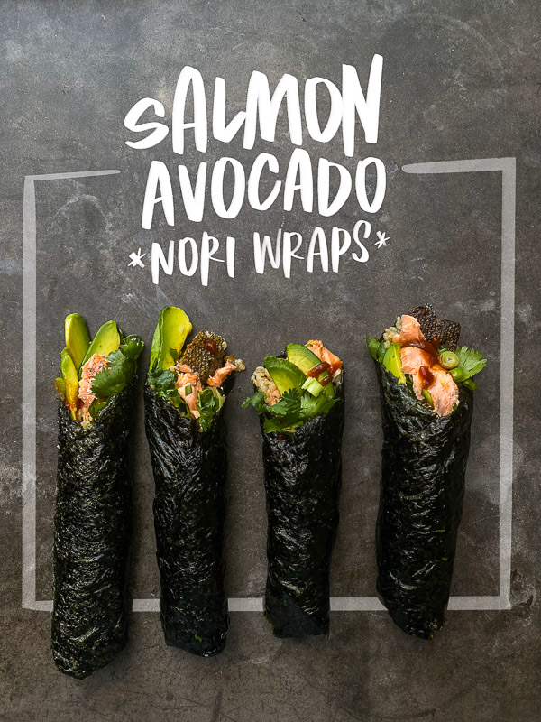 Salmon Avocado Nori Wraps