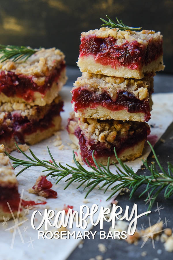 Cranberry Rosemary Bars