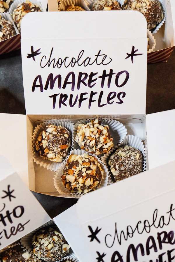 Chocolate Amaretto Truffles