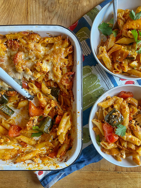 Roasted Vegetable Baked Penne // shutterbean